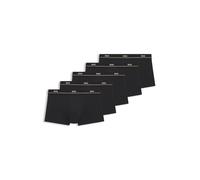 BOSS Fünfer-Pack eng anliegende Boxershorts aus Stretch-Baumwolle mit kurzem Bein und Logos am Bund - Style Trunk 5P Essential, 50534137 Schwarz L