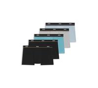 BOSS Herren Trunk 5P Essential Fünfer-Pack eng anliegende Boxershorts aus Stretch-Baumwolle mit kurzem Bein und Logos am Bund