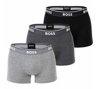 BOSS Herren Trunks, 3er Pack - 3P Power, Boxershorts, Cotton Stretch, Logo, uni XXL Grau