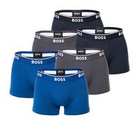 BOSS Herren Trunks, 6er Pack - 6P Power, Boxershorts, Cotton Stretch, Logo, uni Blau XL