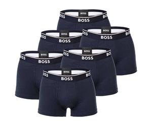 BOSS Herren Trunks, 6er Pack - 6P Power, Boxershorts, Cotton Stretch, Logo, uni Dunkelblau / M M Blau