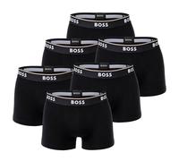 BOSS Herren Trunks, 6er Pack - 6P Power, Boxershorts, Cotton Stretch, Logo, uni Schwarz 2XL