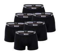 BOSS Herren Trunks, 6er Pack - 6P Power, Boxershorts, Cotton Stretch, Logo, uni Schwarz / L L Schwarz