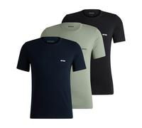 BOSS Herren TShirtRN 3P Classic Dreier-Pack T-Shirts aus Baumwolle mit Logo-Stickerei