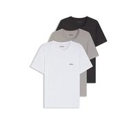 BOSS Herren TShirtRN 3P Classic Dreierpack T-Shirts aus Baumwolle mit Logo-Stickerei