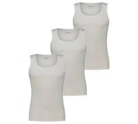 BOSS Herren Unterhemden, 3er Pack, gerippt - Tank Top RibClassic, Rundhals, Baumwolle Weiß XL