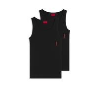 HUGO Herren Tanktop - 2er-Pack Baumwolle - Schwarz XXL