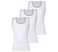 BOSS Herren Unterhemden, 3er Pack, gerippt - Tank Top RibClassic, Rundhals, Baumwolle Weiß 2XL
