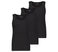 BOSS Dreier-Pack Unterhemden aus Baumwolle mit Logo-Stickerei - Style Tank Top 3P Classic, 50475278 Schwarz M