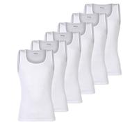 BOSS Herren Unterhemden, 6er Pack, gerippt - Tank Top RibClassic, Rundhals, Baumwolle Weiß M