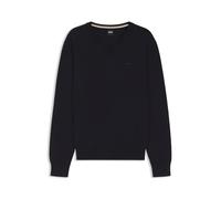 BOSS Pullover aus Baumwolle mit V-Ausschnitt - Style Upacello-L, 50556524 Dunkelblau XXL