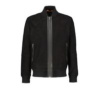 BOSS Herren Velourslederjacke JOHICE, schwarz, Gr. 54