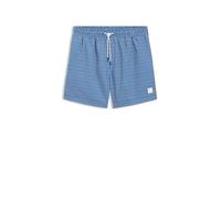 BOSS Herren Vibe Badeshorts aus schnell trocknendem Gewebe mit Mikro-Print Blau XXL