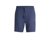 BOSS Herren Waffle Shorts Pyjama-Shorts mit Waffelstruktur und Logo-Stickerei Dunkelblau XXL