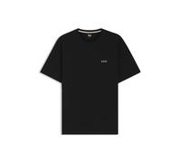 BOSS Herren Waffle T-Shirt Pyjama-Shirt aus Baumwoll-Mix mit Logo-Stickerei