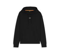 BOSS Herren WeSmallhood Fleece-Hoodie aus Baumwoll-Terry mit kontrastfarbenem Logo