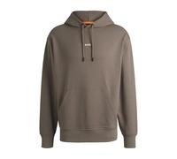 BOSS Herren WeSmallhood Fleece-Hoodie aus Baumwoll-Terry mit kontrastfarbenem Logo