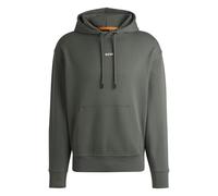 BOSS Herren WeSmallhood Fleece-Hoodie aus Baumwoll-Terry mit kontrastfarbenem Logo
