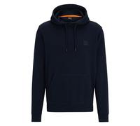 BOSS Kapuzenpullover Wetalk Baumwoll-Terry mit Logo-Aufnäher Dunkelblau 3XL