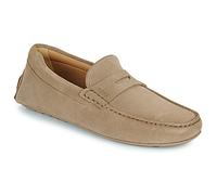 BOSS In Portugal gefertigte Mokassins aus Veloursleder mit Pennyloafer-Detail - Style Noel_Mocc_sdpeb, 50541750 Beige 41