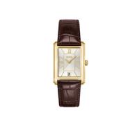 Boss Herrenuhr 1514300 Edelstahl, Gold plattiert, Leder
