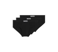 Slip BOSS "HipBr 3P BOSS ONE", Herren, Gr. M (50), schwarz (schwarz 001), Jersey, Obermaterial: 95% Baumwolle, 5% Elasthan, Unterhosen (54632304-M) schwarz 001