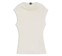 BOSS Hochgeschlossenes Top aus mattem Gewebe - Style Elamma, 50541896 Natur M