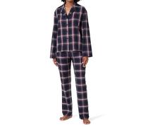 BOSS Regular Fit Pyjama aus Baumwoll-Mix Modell 'HOLIDAY' in Dunkelblau, Größe L