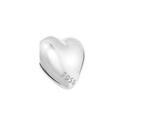BOSS Herzförmige Ohrstecker aus Edelstahl - Style HONEY HEART, HB1580830 Silberfarben ONESI