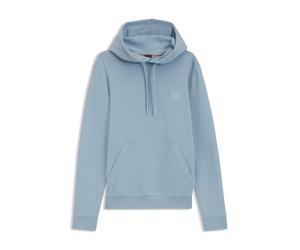BOSS Hoodie aus Baumwoll-Terry mit Logo-Aufnäher - Style Wetalk, 50509314 Hellblau XXL