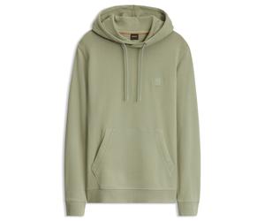 BOSS Hoodie aus Baumwoll-Terry mit Logo-Aufnäher - Style Wetalk, 50509314 Hellgrün XL