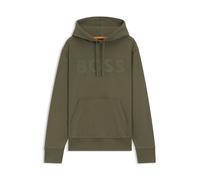 BOSS Hoodie aus Baumwoll-Terry mit oversized Logo - Style Webasic_hood, 50523074 Olive XL