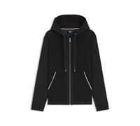 BOSS Hoodie aus Baumwoll-Terry mit Signature-Streifen-Besatz - Style C-Spence 10, 50555115 Schwarz M