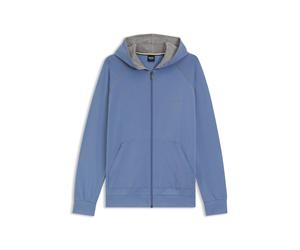 BOSS Hoodie aus Stretch-Baumwolle mit Reißverschluss - Style Mix&Match Jacket H, 50515313 Blau M
