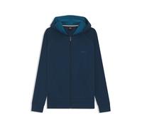 BOSS Hoodie aus Stretch-Baumwolle mit Reißverschluss und Kontrast-Paspeln - Style Mix&Match Jacket H, 50515313 Blau XL