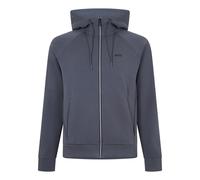 Boss - Hoodie mit durchgehendem Reißverschluss für Herren, Raglanärmel (Dunkelgrau) S