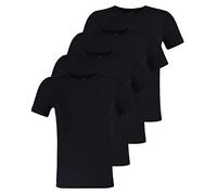 2er 4er Pack Hugo Boss T-Shirts Business Shirts Crew-Neck Slim Fit Schwarz L