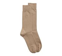 BOSS HUGO Herren 2P RS Uni CC Mittelhohe Socken aus elastischem Baumwoll-Mix im Zweier-Pack Beige 39-42