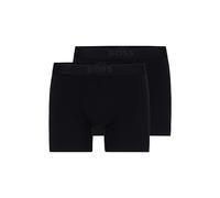 BOSS Hugo Herren-Boxershorts, weiches Modal, 2er-Pack, Dark Soil Black, S