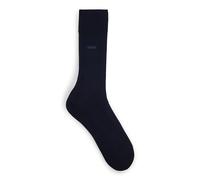 BOSS Mittelhohe Logo-Socken aus ägyptischer Baumwolle mit merzerisiertem Finish - Style George RS Uni MC, 50469837 Dunkelblau 43-44