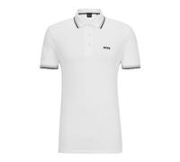 BOSS Hugo Herren Paddy Short Sleeve Polo Shirt Polohemd, Weiß (Classic White), Mittel