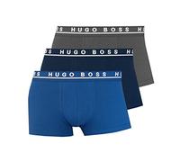 BOSS Hugo Herren Retroshorts Boxer FN Solid, 3er Pack, Einfarbig, Gr. Medium, Blau (Open Blue 487)