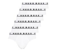 BOSS Hugo Herren Slips Briefs Unterhosen 50325402 6er Pack, Farbe:Weiß, Wäschegröße:M, Artikel:-100 White