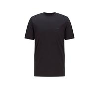 BOSS Hugo Herren T-Shirt mit kleinem Logo, Baumwolle mit Rundhalsausschnitt, Basic Black, X-Groß