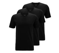 BOSS Hugo Herren T-Shirt Shirt SS RN 3P BM 10111875 02, 3er Pack, Einfarbig, Gr. Small, Schwarz (Black 1)