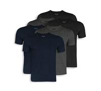 BOSS Hugo Herren T-Shirts Business Shirts Crew Neck 50325887 6er Pack, Größe:S, Artikel:-974 Olive/Blue/Black