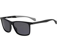 BOSS 1078/S 003 Kunststoff Rechteckig Schwarz/Schwarz Sonnenbrille, Sunglasses Schwarz/Schwarz Mittel