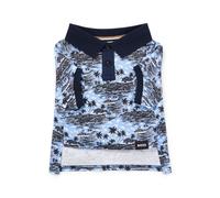 BOSS Hunde-Poloshirt aus Baumwolle mit Palmen-Print - Style Dog Polo, B3SDAP026 Hellblau S