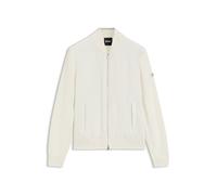BOSS Hybrid-Jacke aus Baumwoll-Strick mit Bomberkragen - Style C-Levaio, 50565508 Natur XXXL