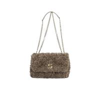 Boss Icon M Handtasche, Umhängetasche aus Teddy-Gewebe, Braun